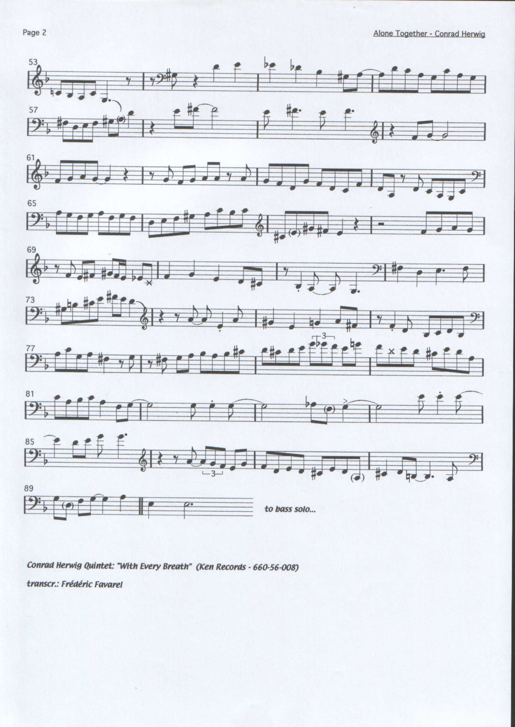 Solo Transcriptions Miscellaneous Saxopedia